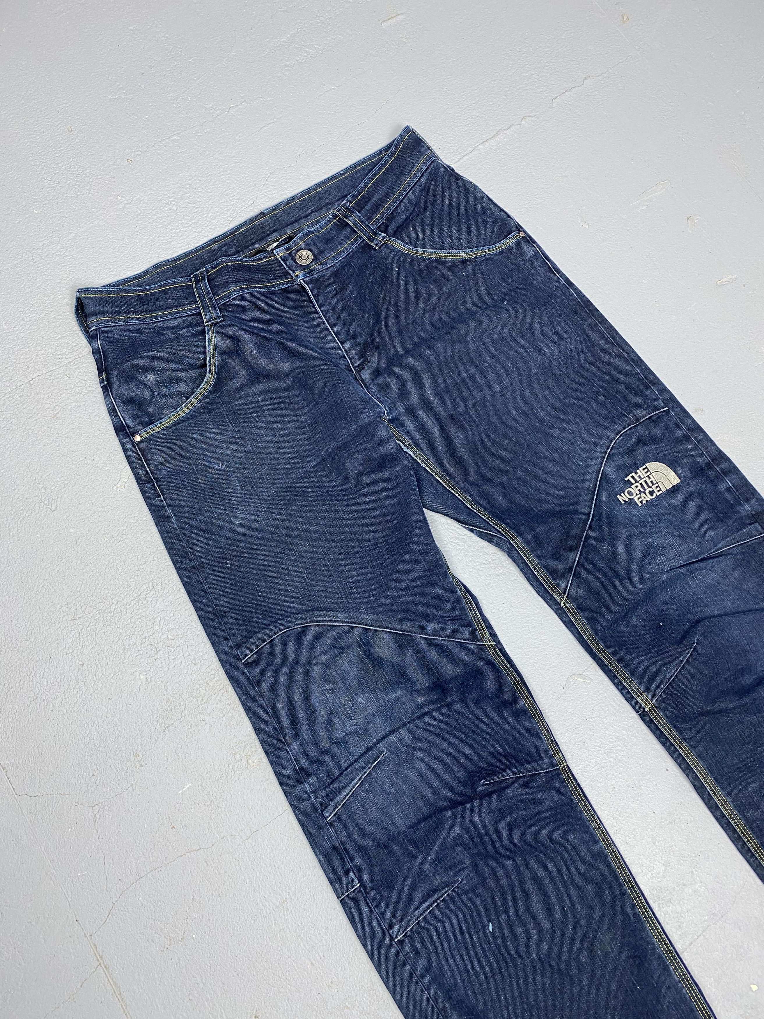 Japanese Brand × The North Face The North Face Junya Watanabe Style Denim Jeans Logo Size US 34 / EU 50 - 2 Thumbnail
