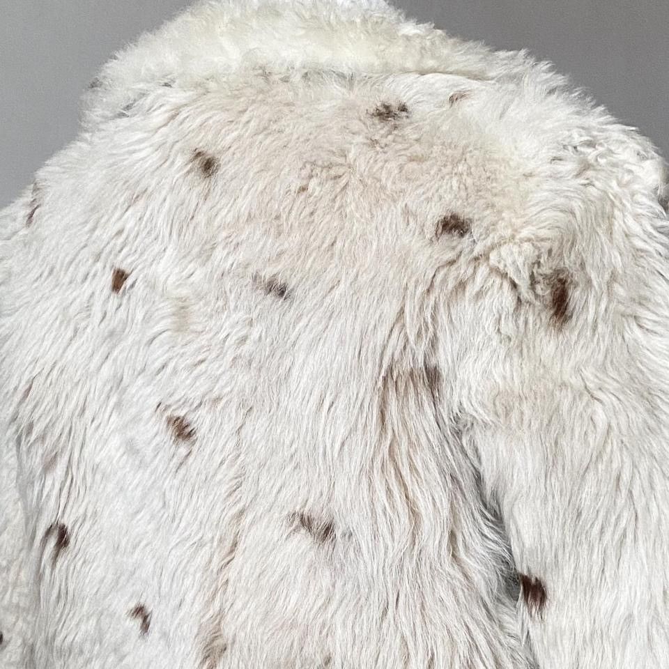 Vintage Beautiful white / cream vintage faux fur coat Size S / US 4 / IT 40 - 5 Thumbnail