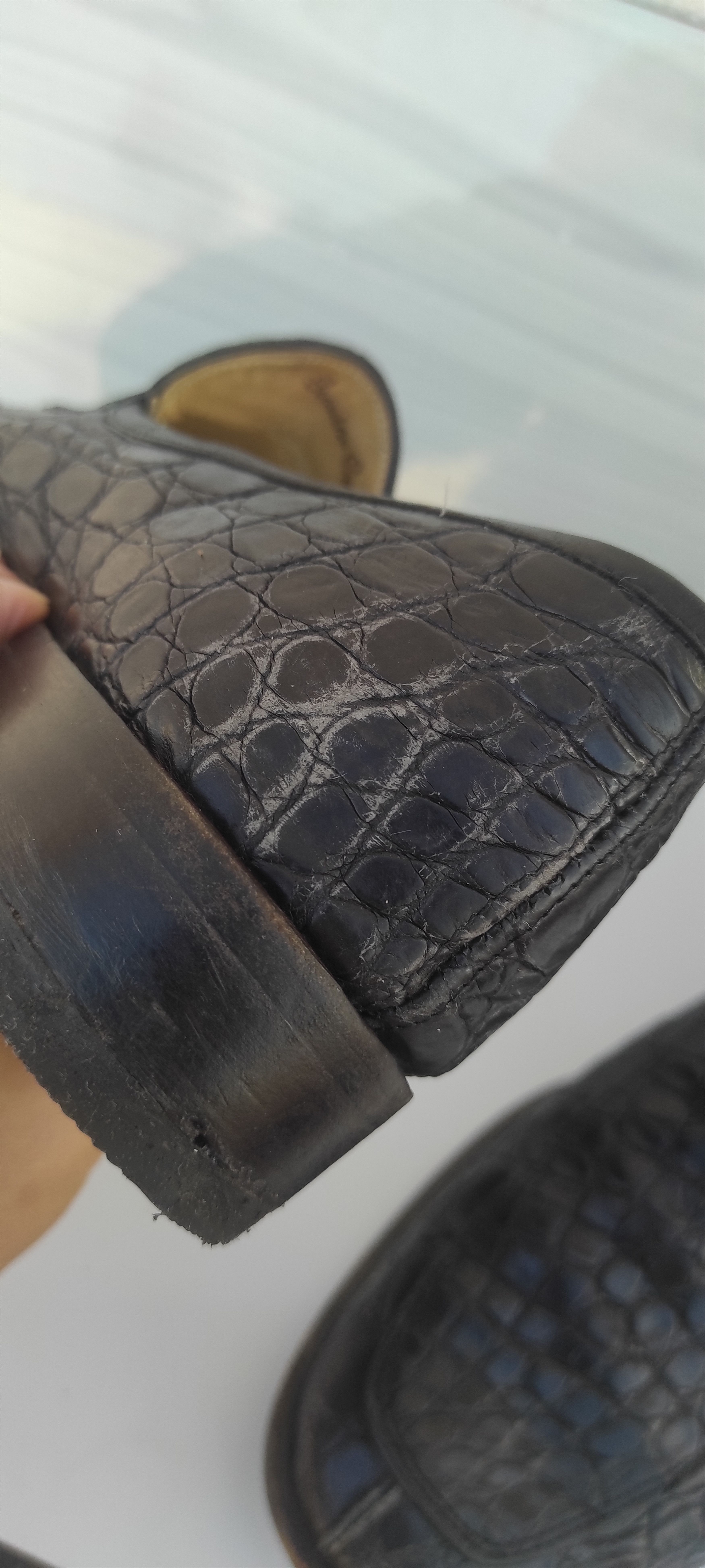 Cole Haan Cole Haan Genuine Crocodile Slip-On Loafer Size 9 1/2 Size US 9.5 / EU 42-43 - 23 Thumbnail
