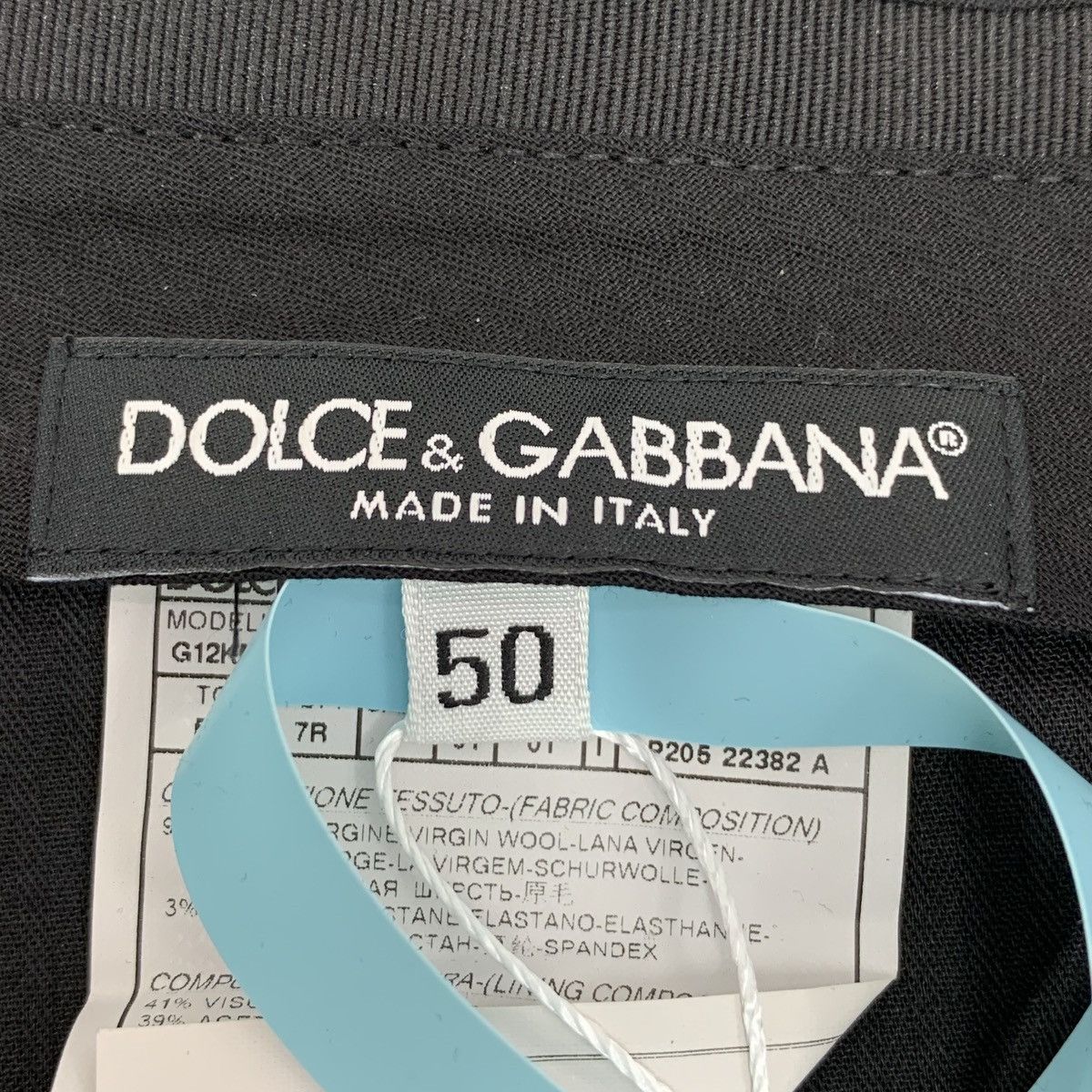 Dolce & Gabbana Dolce Gabbana Black Wool Casual Suit Trousers K26WX Size US 36 / EU 52 - 6 Thumbnail