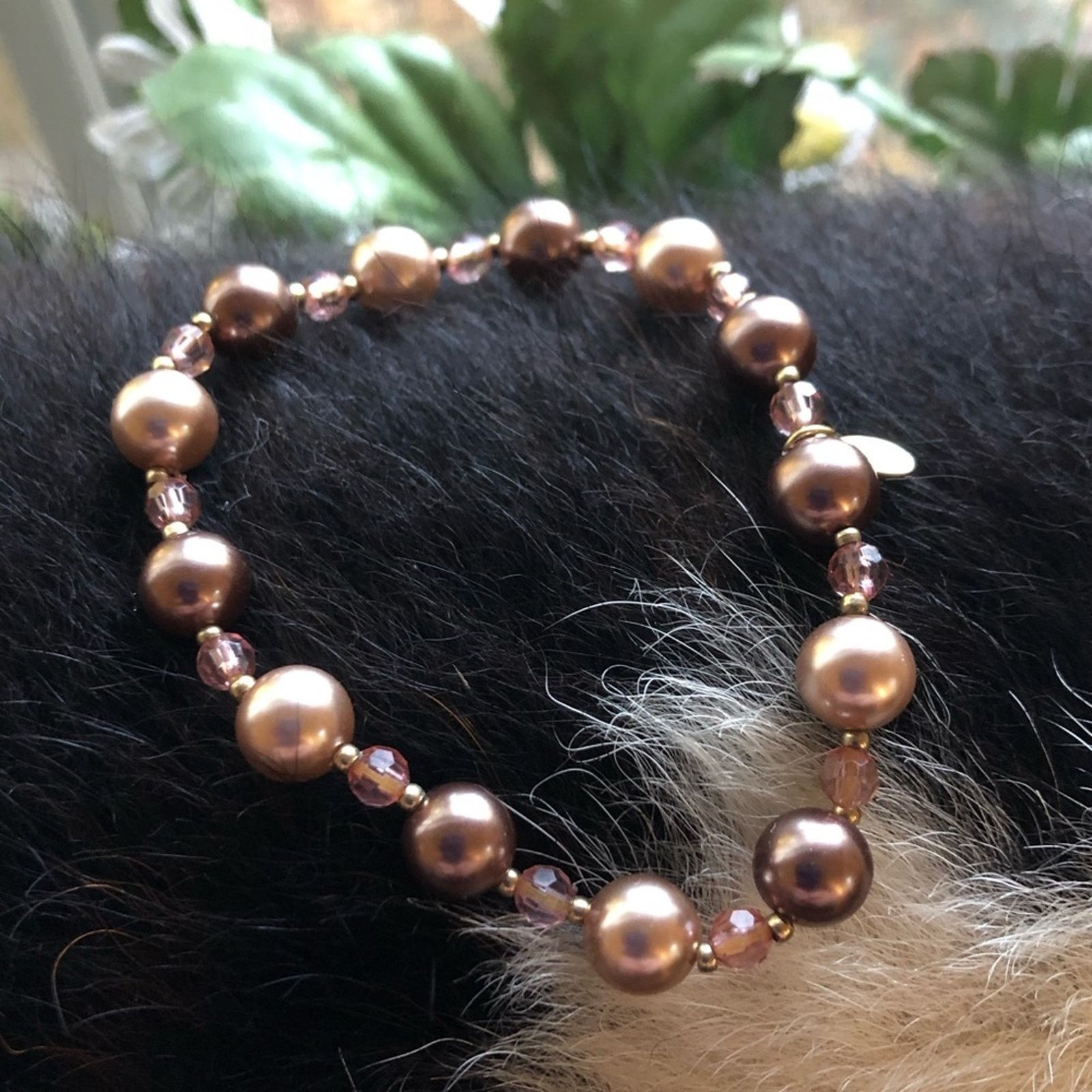 Jewelry Vintage Roman multi tone faux pearl stretch bracelet Size ONE SIZE - 2 Thumbnail