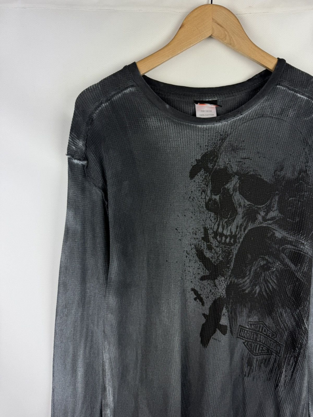 Harley Davidson Harley Davidson Men’s Skull Print Long Sleeve T Shirt Size US L / EU 52-54 / 3 - 4 Thumbnail