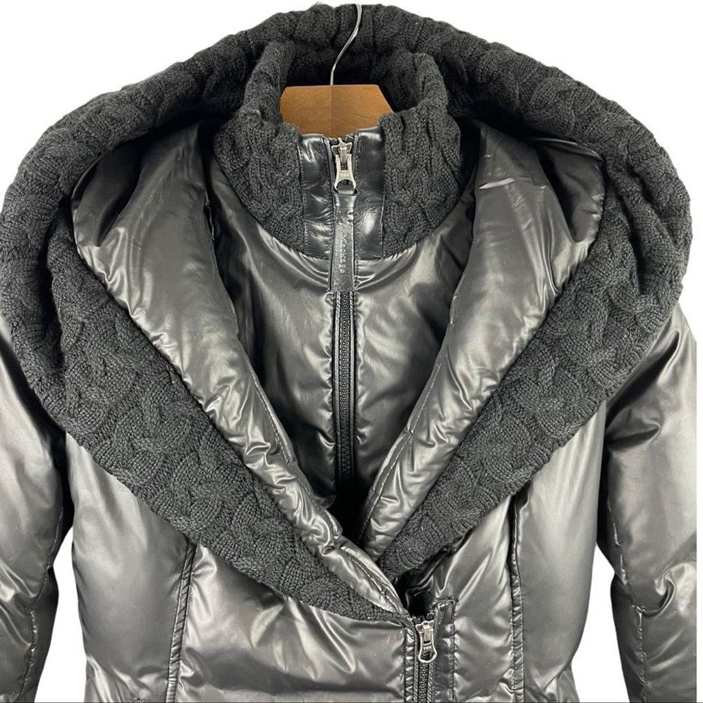 Aritzia × Mackage MACKAGE x Aritzia Brigid Cable Knit Collar Down Puffer XXS Size XXS / US 00 / IT 34 - 7 Thumbnail