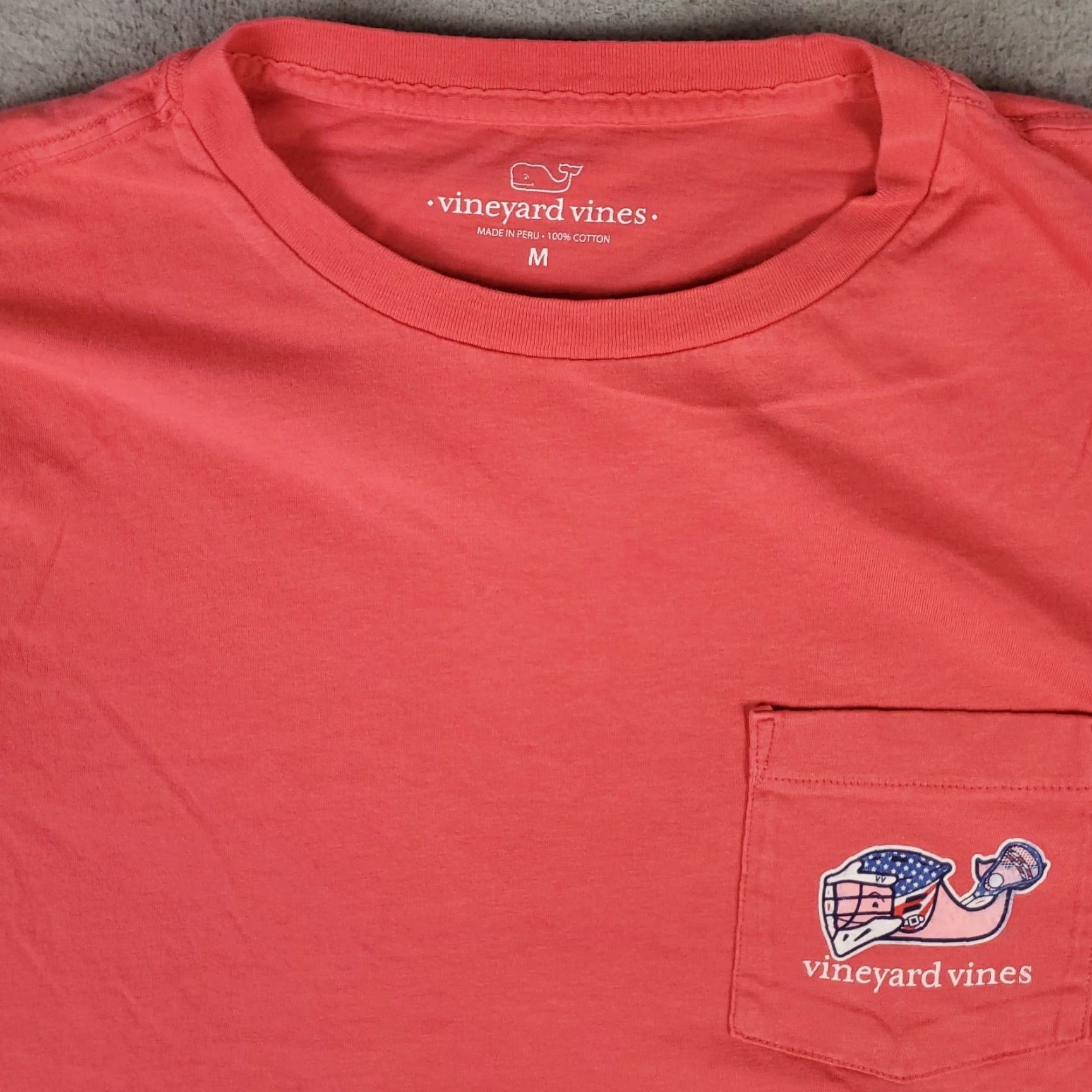 Vineyard Vines VINTAGE Vineyard Vines Shirt Mens M Pink Long Sleeve Crew Neck Pocket Brand Logo 90s Modern Classic Sports American Mens Size US M / EU 48-50 / 2 - 2 Thumbnail