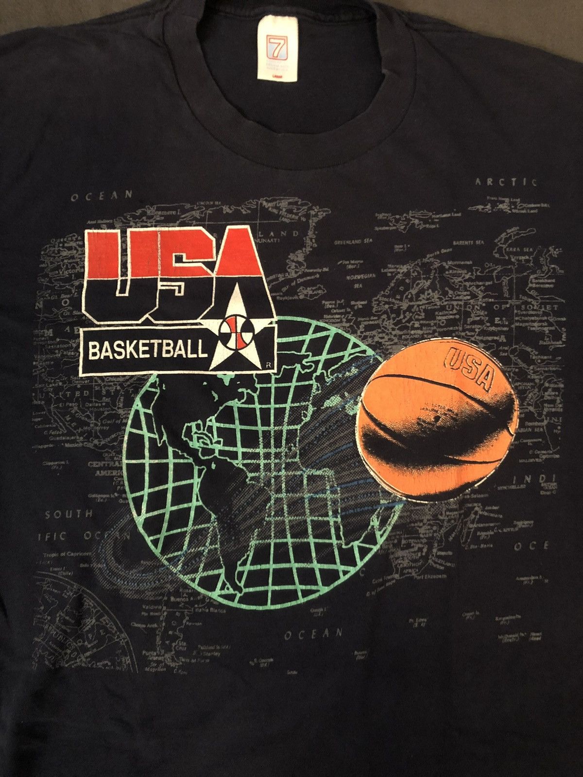 Other rare vintage 90s USA Basketball Olympics Dream Team Jordan t Size US L / EU 52-54 / 3 - 2 Thumbnail