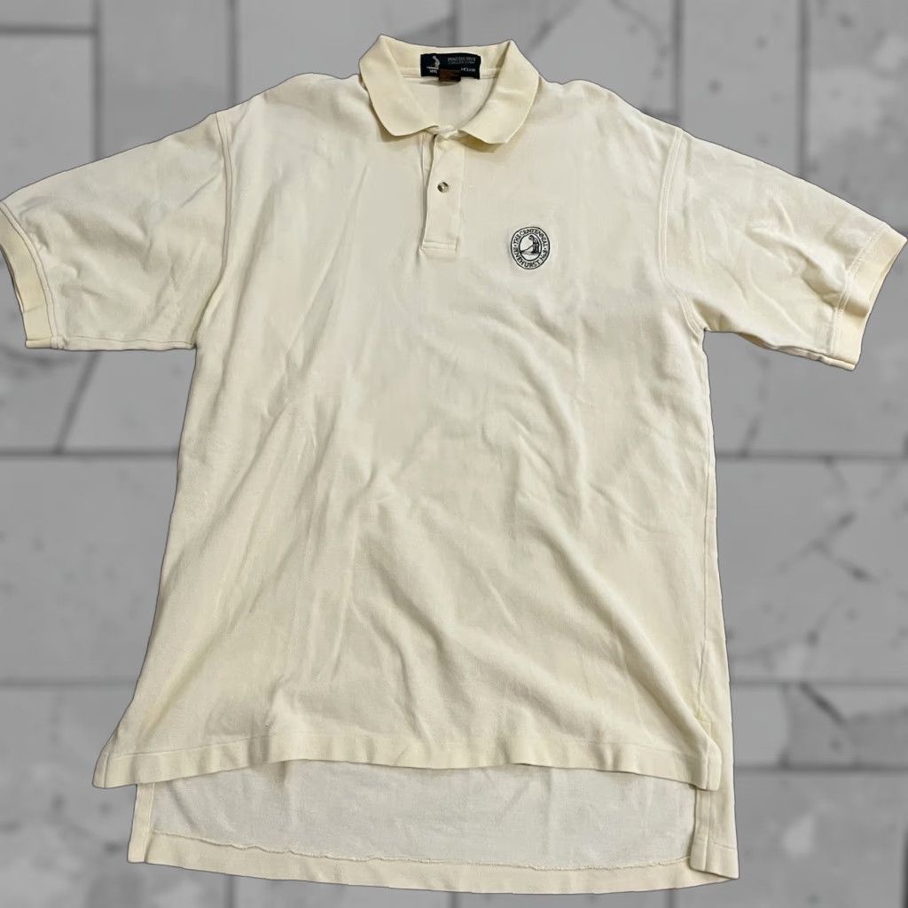 Vintage Pinehurst Collection The Centennial Polo Golf Shirt Mens L Yellow 100% Cotton Polo Shirt Mens L Yellow Golf Shirt Size US L / EU 52-54 / 3 - 1 Thumbnail