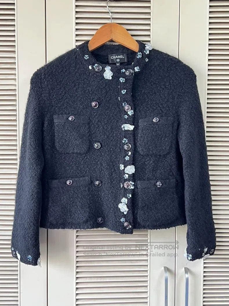 Chanel Chanel Black cashmere jacket Size XXS / US 00 / IT 34 - 1 Thumbnail