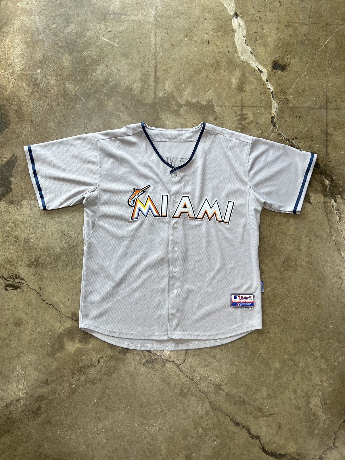 MLB × Vintage MLB Jose Reyes Miami 7 Baseball Jersey Size 50 2XL Size US XXL / EU 58 / 5 - 2 Thumbnail