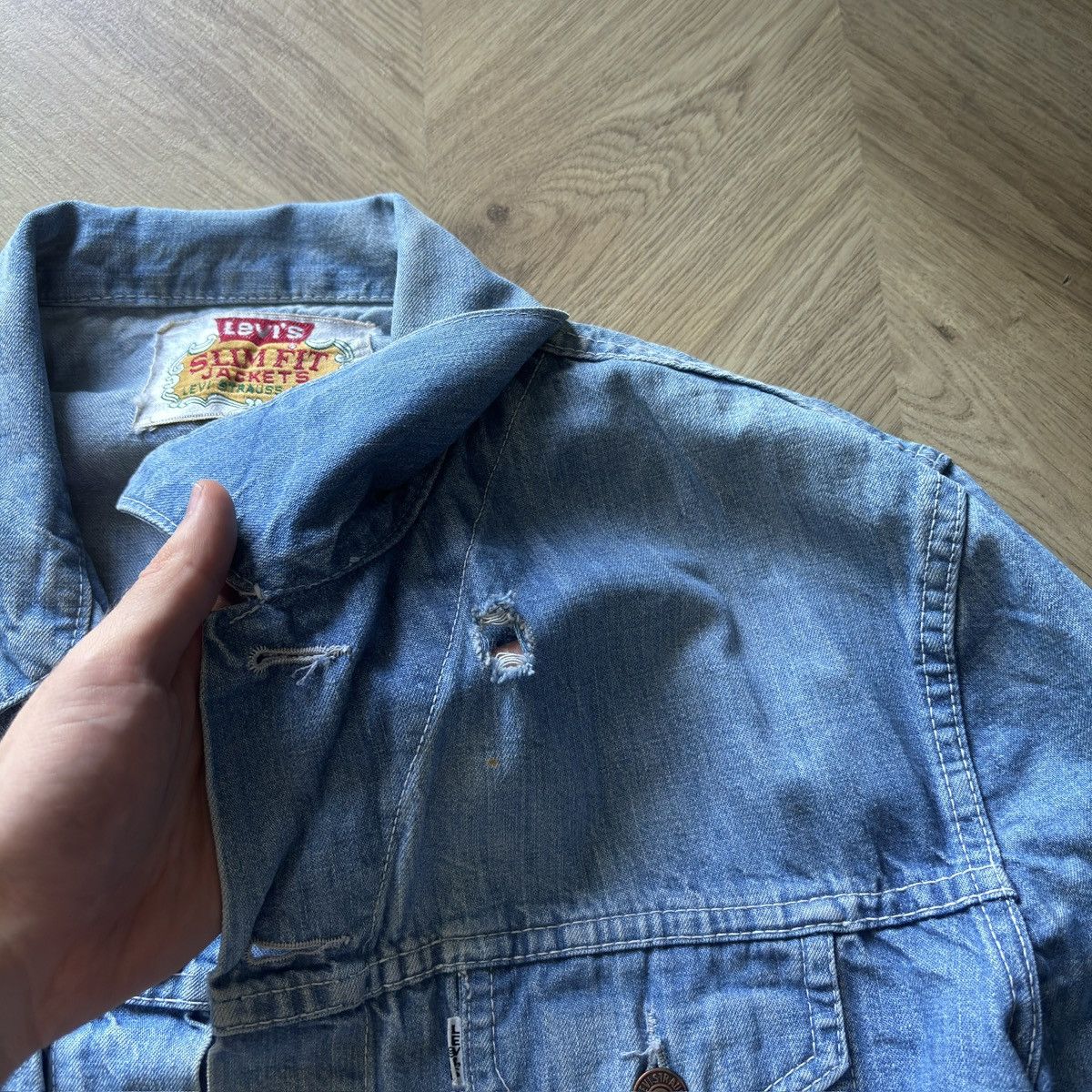 Levi's 1960s Vintage Levis slim fit denim jacket Size US S / EU 44-46 / 1 - 7 Thumbnail