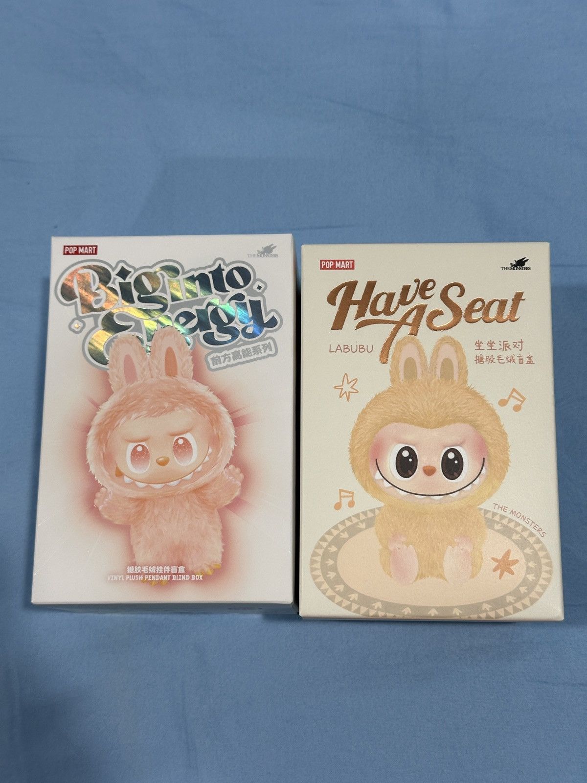 x2 Labubu Plushes V3 Big Into Energy Have a Seat Blind Boxes