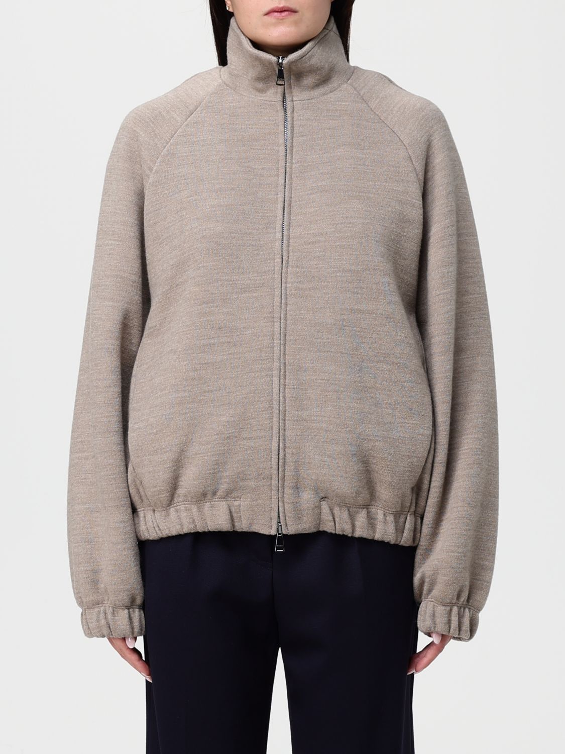 Max Mara Sweatshirt Woman Beige