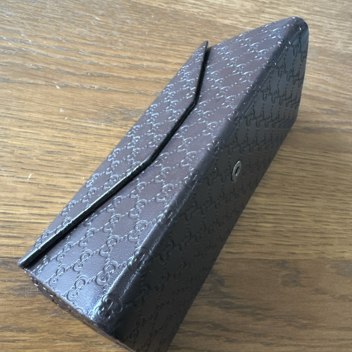 Gucci GUCCI Collapsible Triangular Leather SUNGLASS Case ONLY Size ONE SIZE - 4 Thumbnail