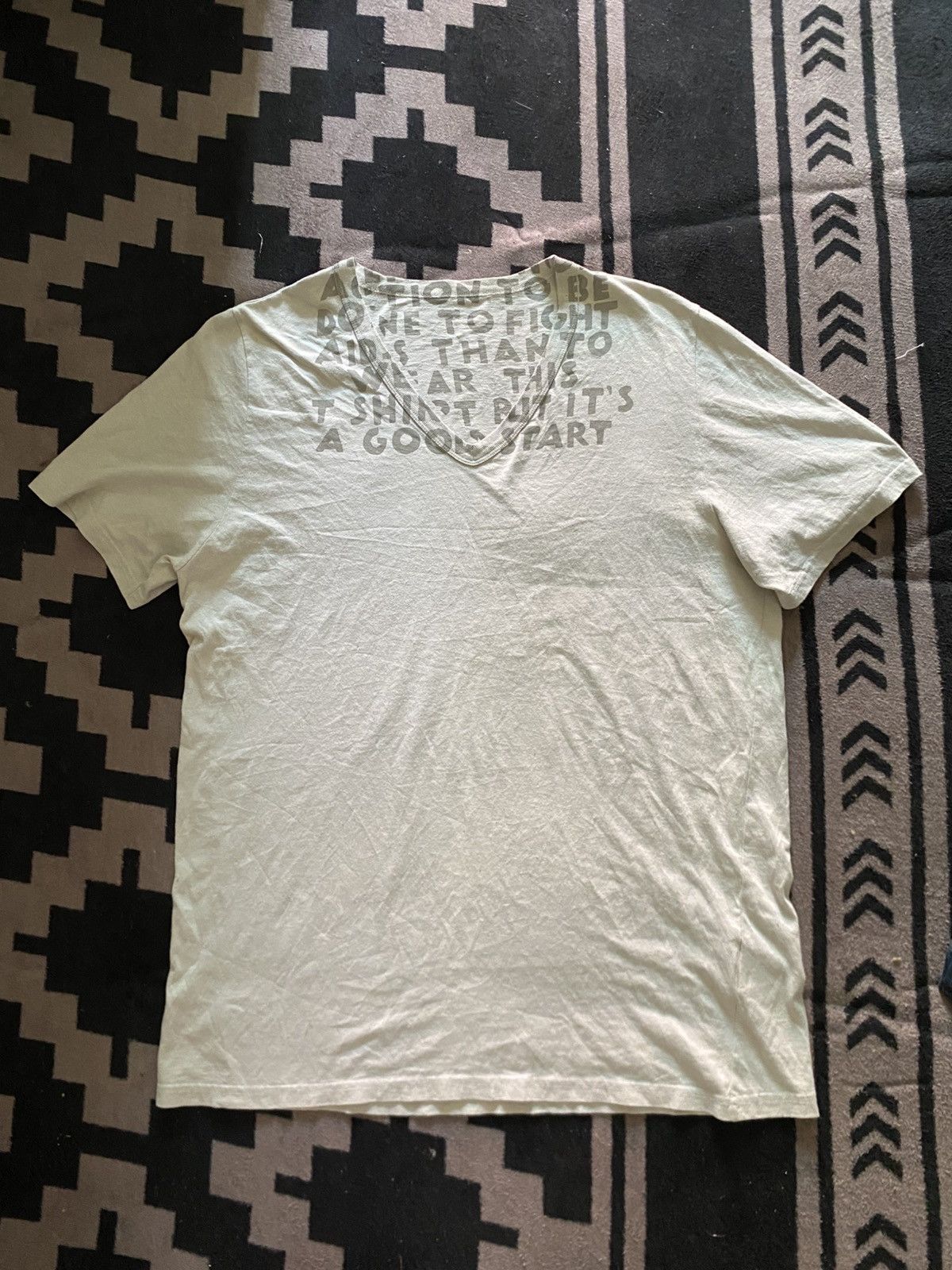 MM6 × Maison Margiela Aids logo t-shirt Size US M / EU 48-50 / 2 - 1 Thumbnail