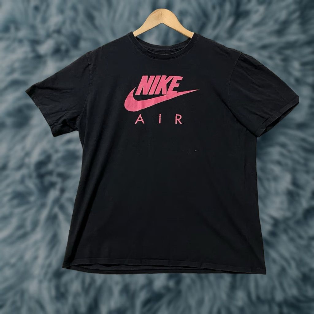 Nike Nike Air T-Shirt Jersey Cotton Short Sleeve Men XL Black Graphic Print Logo Crew Neck Sports All Seasons Size US XL / EU 56 / 4 - 1 Thumbnail