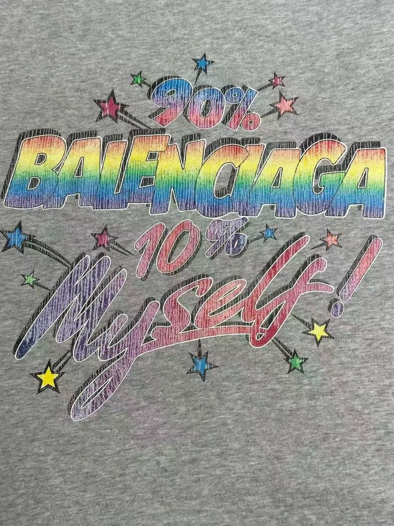 Balenciaga Balenciaga Letter Printed Ripped Faded Round Neck Short Sl Size US XS / EU 42 / 0 - 3 Thumbnail