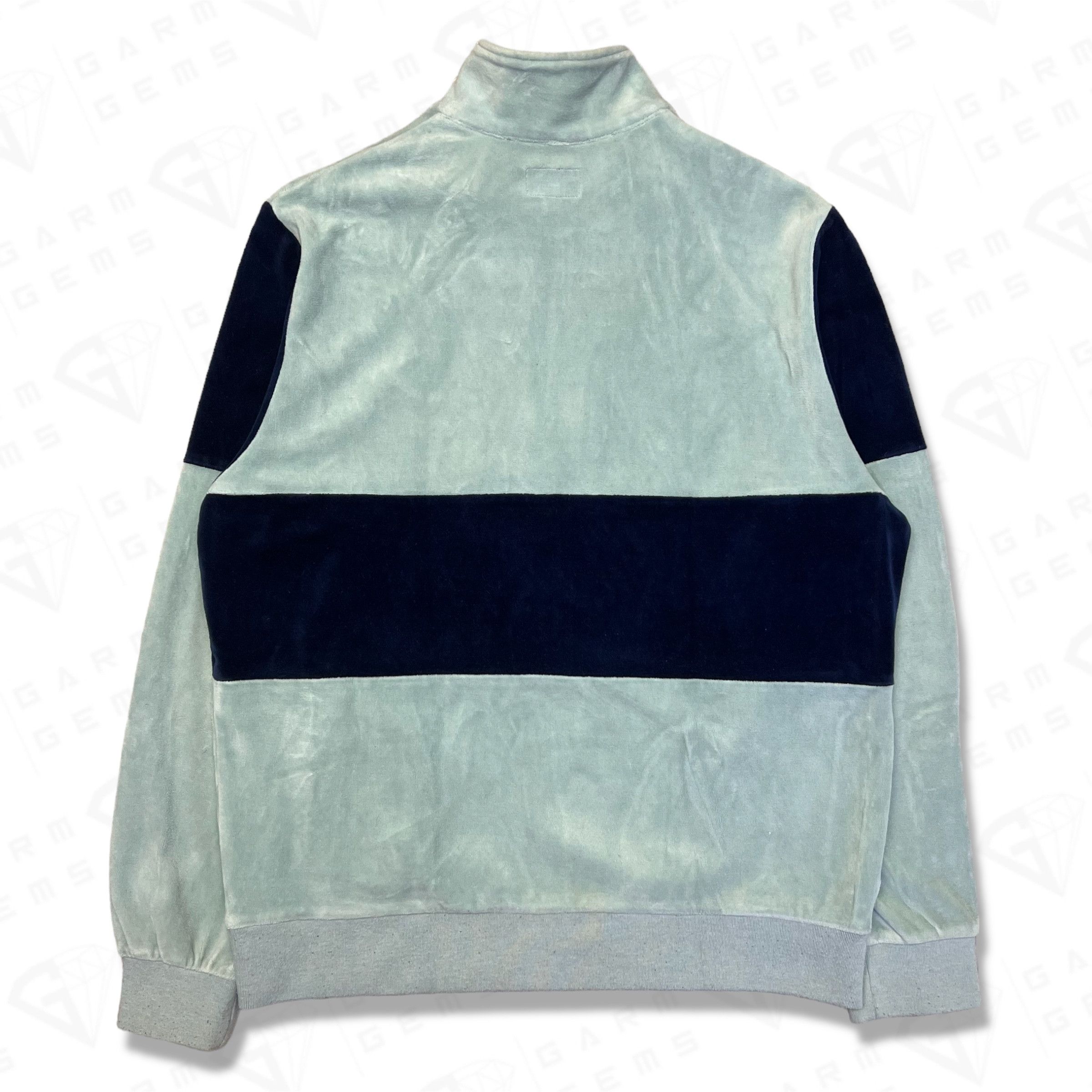 Supreme Supreme Embroidered Velour Quarter Zip Sweatshirt Size US M / EU 48-50 / 2 - 2 Thumbnail