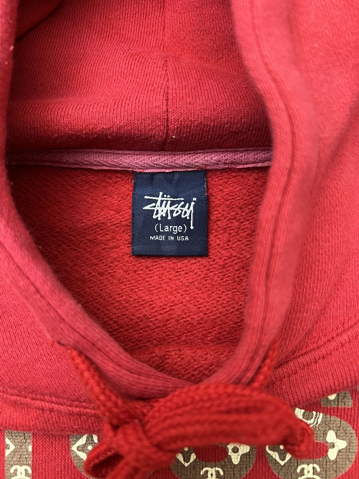 Stussy Vintage Stussy LV Parody Monogram Hoodie Size US L / EU 52-54 / 3 - 4 Thumbnail