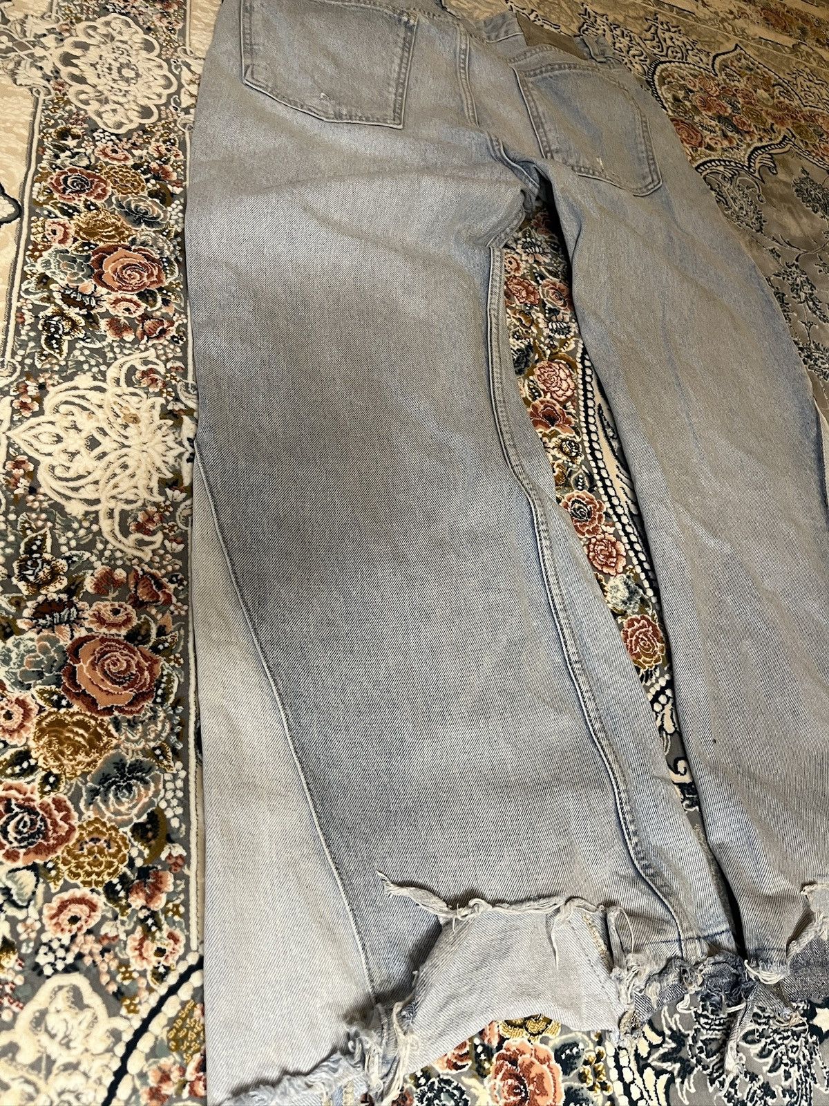 Zara Flared baggy Jeans japen style opium archive Size US 33 - 11 Thumbnail