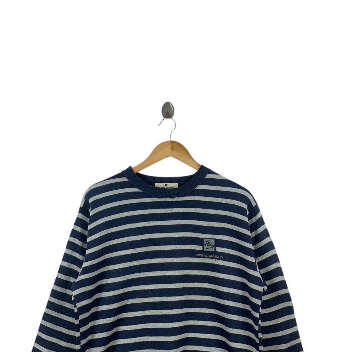 Pierre Balmain Vintage PIERRE BALMAIN PARIS PB Striped Embroidered Size M / US 6-8 / IT 42-44 - 2 Thumbnail