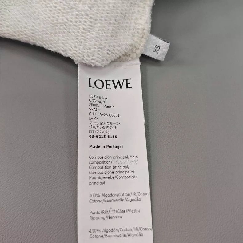 Loewe loewe Light gray woven logo sweatshirt 2506-Nextarrow Size US XS / EU 42 / 0 - 6 Thumbnail