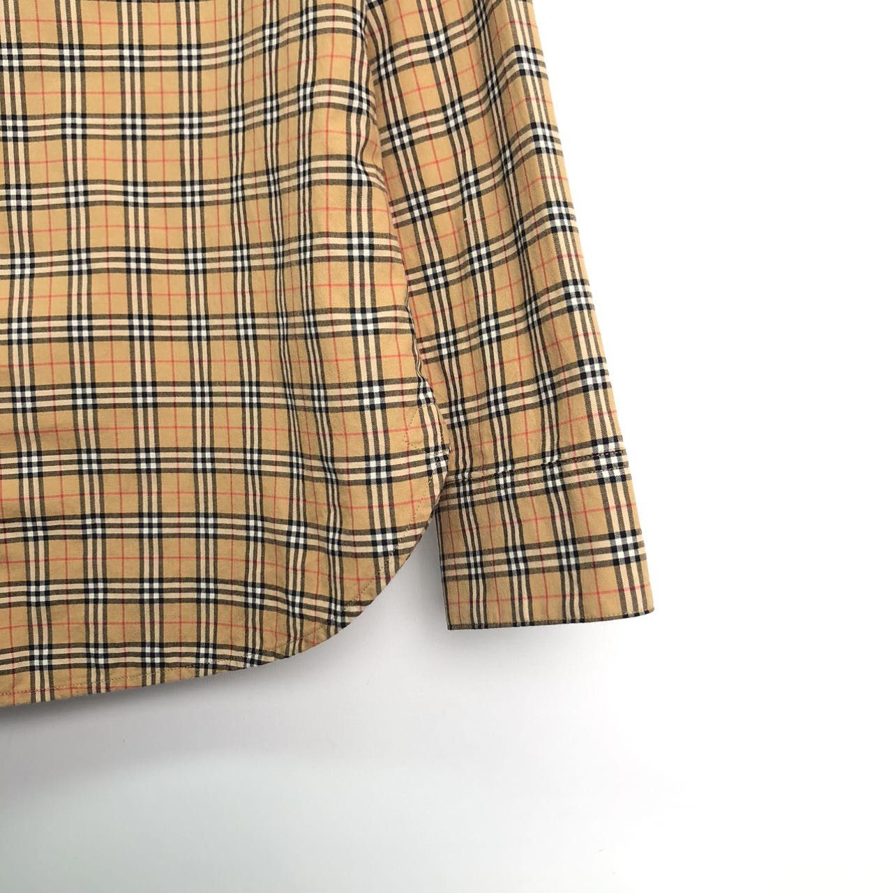 Burberry Burberry Small Check Cotton Long Sleeve Shirt K26WX Size US S / EU 44-46 / 1 - 4 Thumbnail