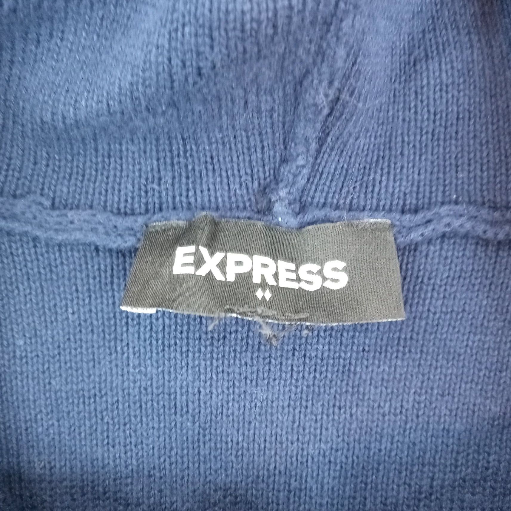 Express Express Hoodie Mens Medium Blue Long Sleeve Drawstring Sweater Pullover Casual Size US M / EU 48-50 / 2 - 5 Thumbnail