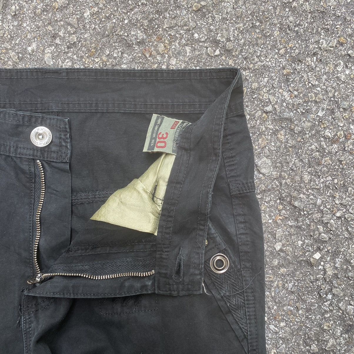 Japanese Brand Cargo Bondage Pants Multipocket Black Punk Grunge Size US 29 - 4 Thumbnail
