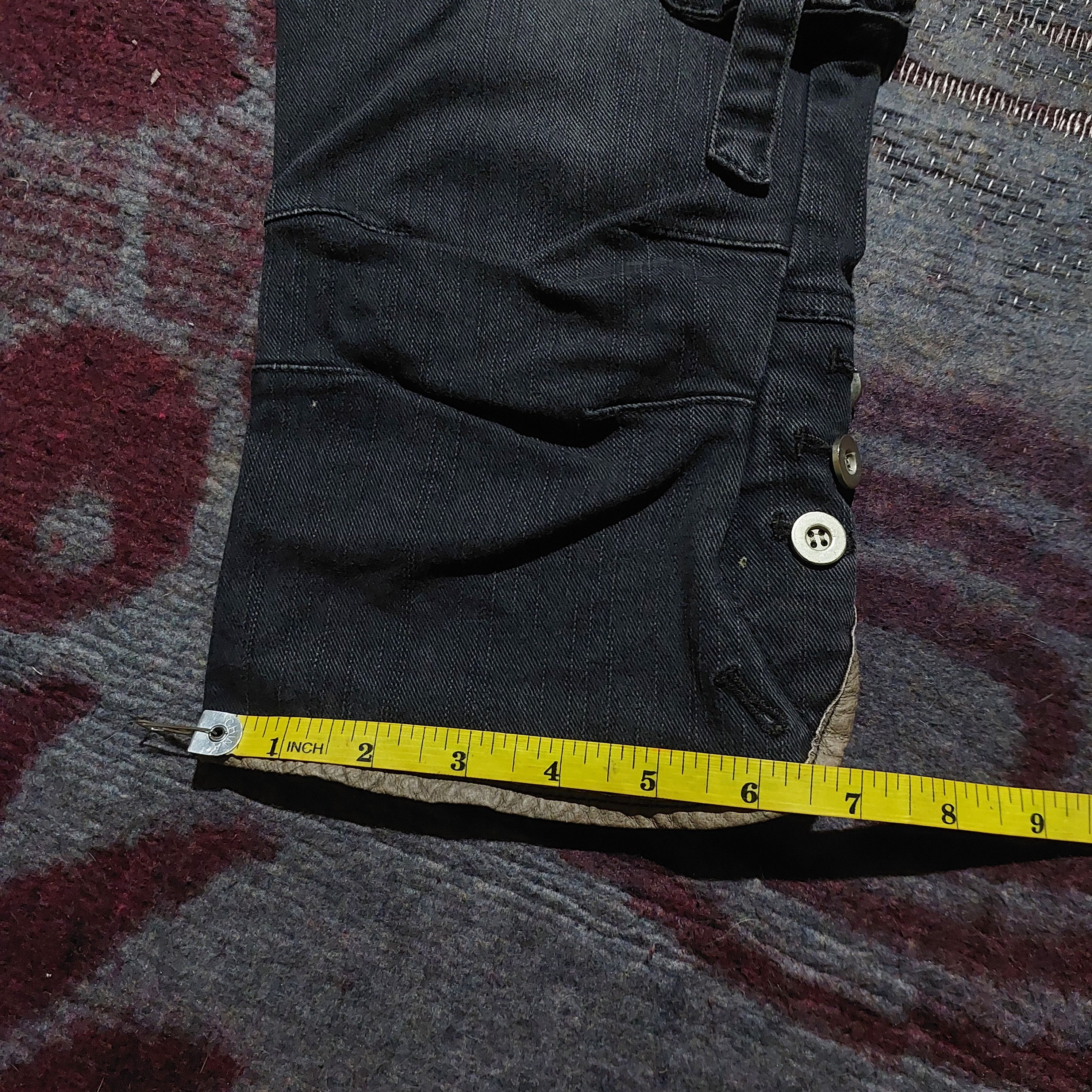 Tornado Mart Y2k black japanese bondage cargo short belt pouch Size US 29 - 19 Thumbnail