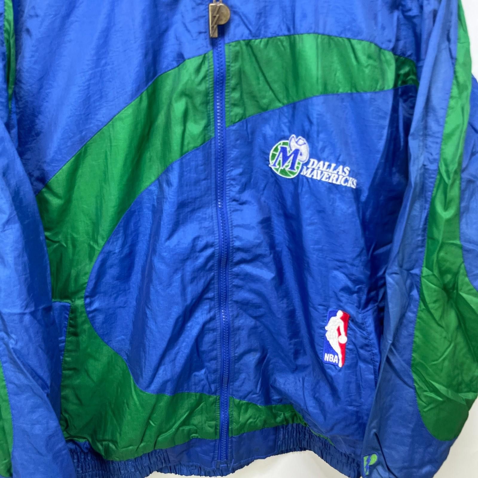 Pro Player Vintage Dallas Mavericks NBA Windbreaker Jacket Medium Size ONE SIZE - 2 Thumbnail