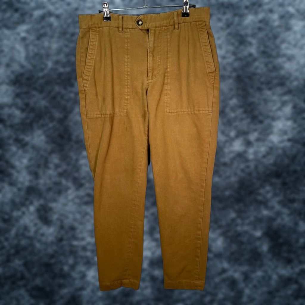 Banana Republic Banana Republic Mens 31 x 28 Brown Mason Athletic Tapered Khaki Chino Pants Shirt? Size US 31 - 1 Thumbnail