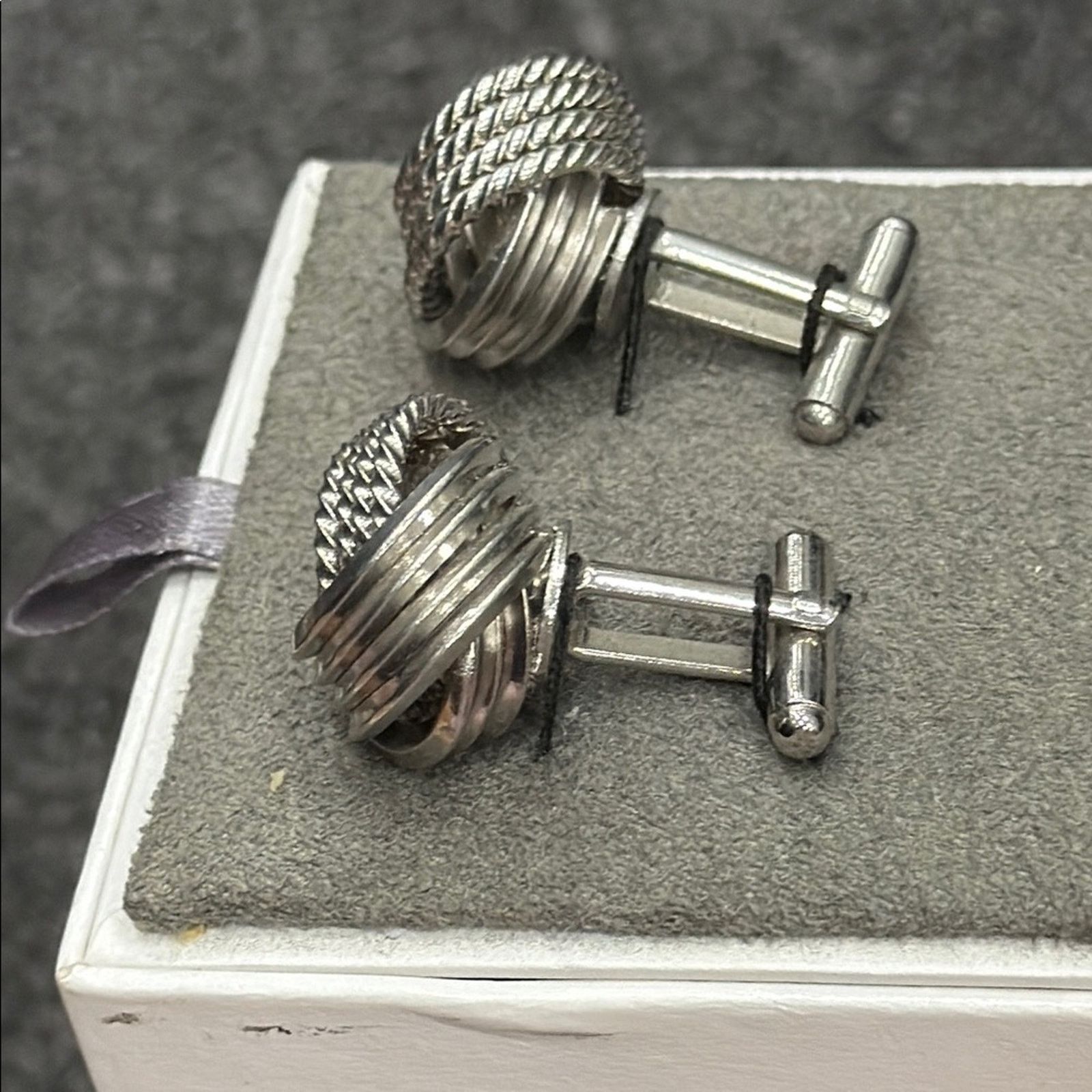 Other NWT Van Laack men’s Silver Knot Cufflinks Size ONE SIZE - 5 Thumbnail