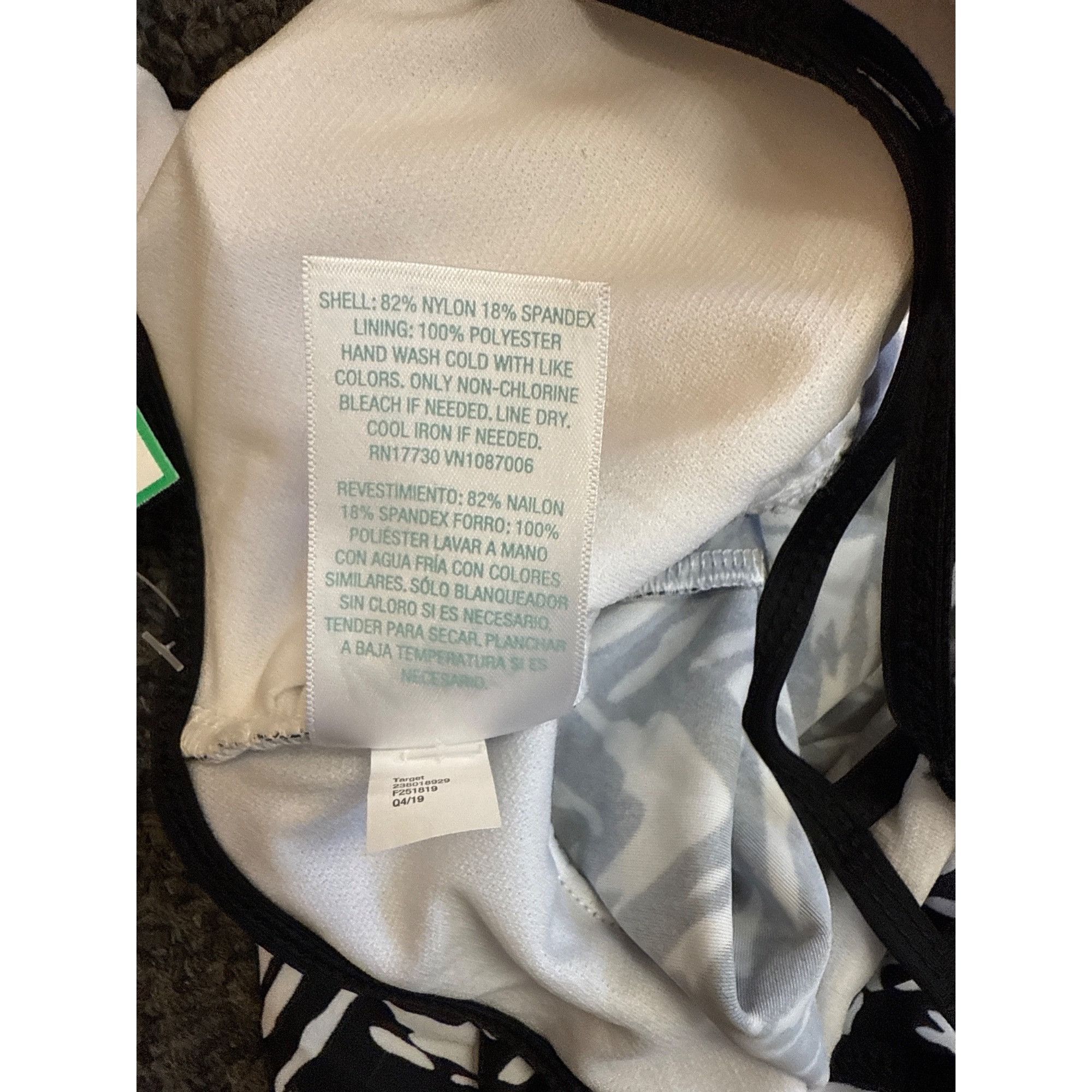 Other Kona Sol Women's Racerback Tankini Top - Black/White Small Size S / US 4 / IT 40 - 9 Thumbnail