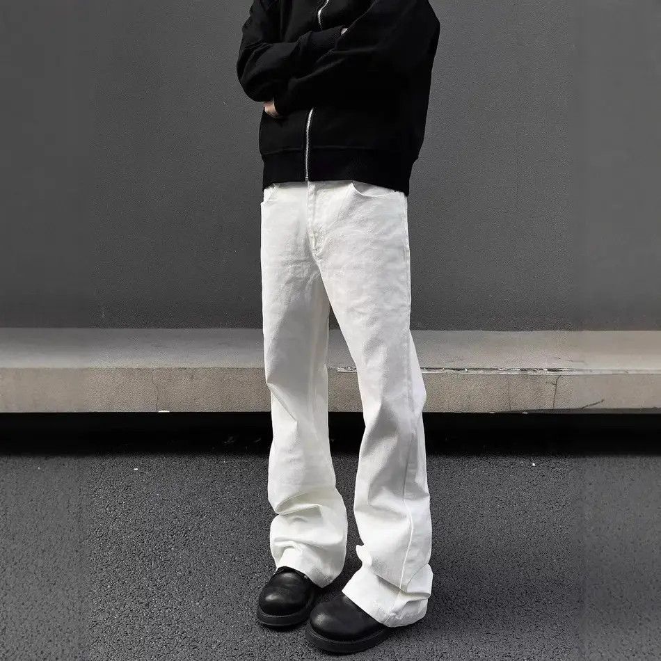 Japanese Brand Retro loose straight leg micro flared jeans Size US 32 / EU 48 - 1 Thumbnail