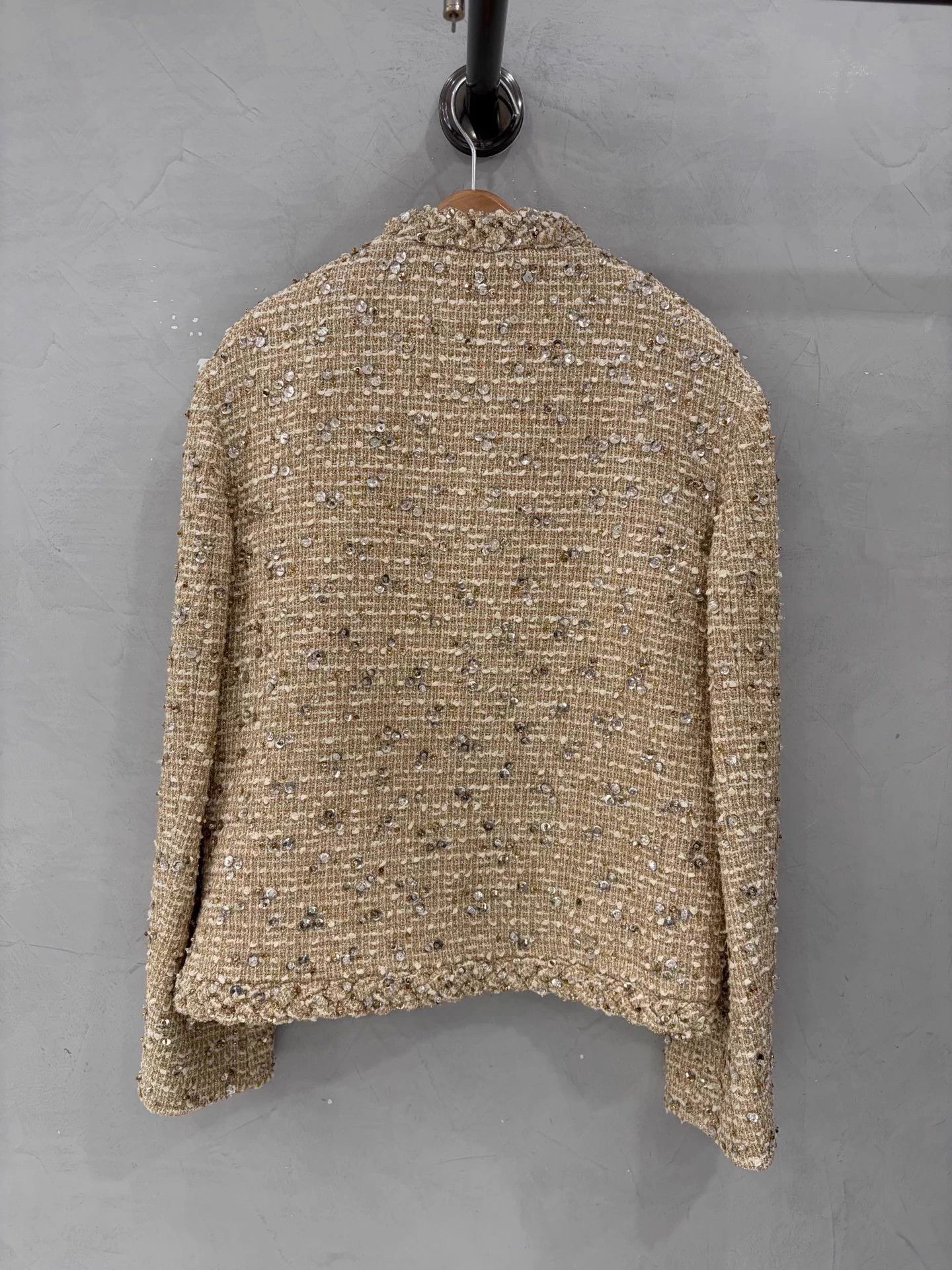 Valentino Valentino New Pale Gold Tweed Sequined Deadstock 40 Size M / US 6-8 / IT 42-44 - 4 Thumbnail