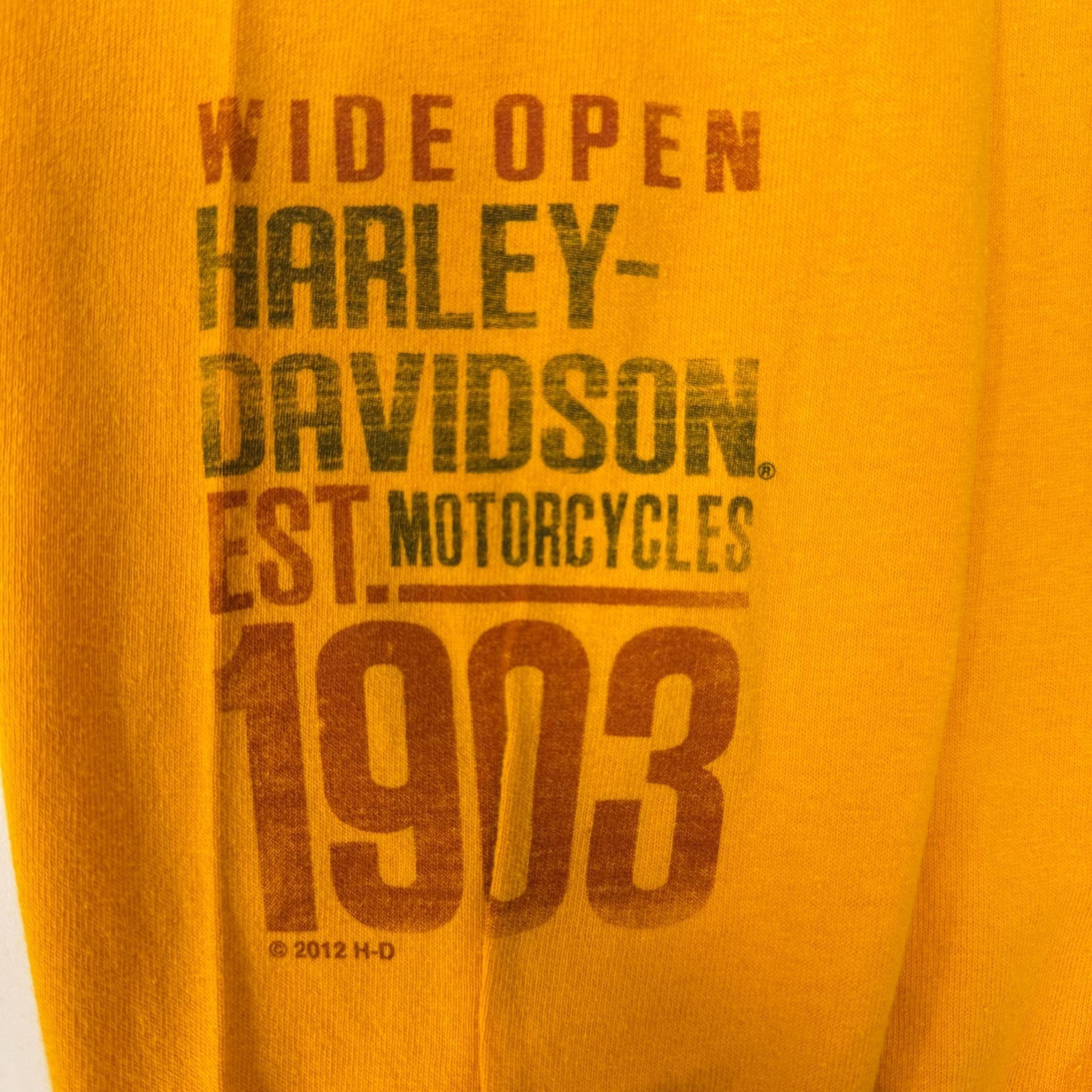 Harley Davidson H-D Motorcycle Chesapeake Maryland Biker SPELLOUT L/S Shirt Size US XL / EU 56 / 4 - 5 Thumbnail