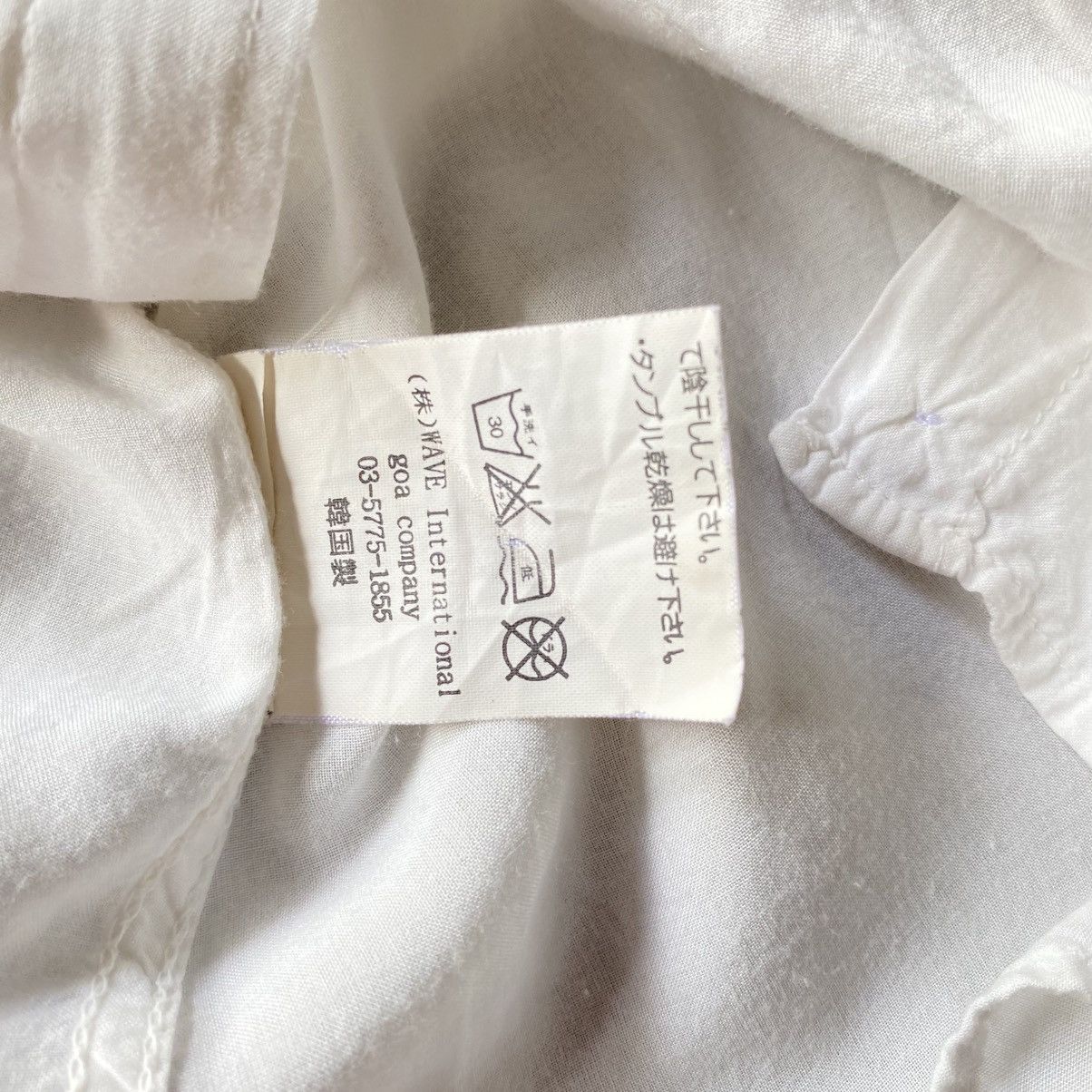 Designer × Japanese Brand G. O. A. White Classic Shirt with Roll-Up Sleeves Size M / US 6-8 / IT 42-44 - 7 Thumbnail