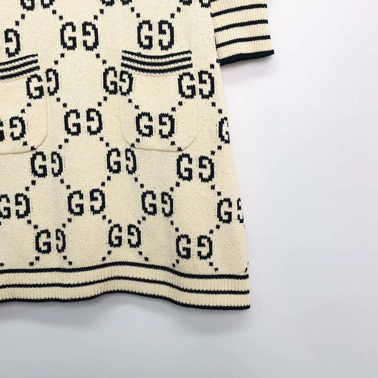 Gucci Gucci Double G Jacquard Long Sleeve Dress K26WX Size XS / US 0-2 / IT 36-38 - 4 Thumbnail