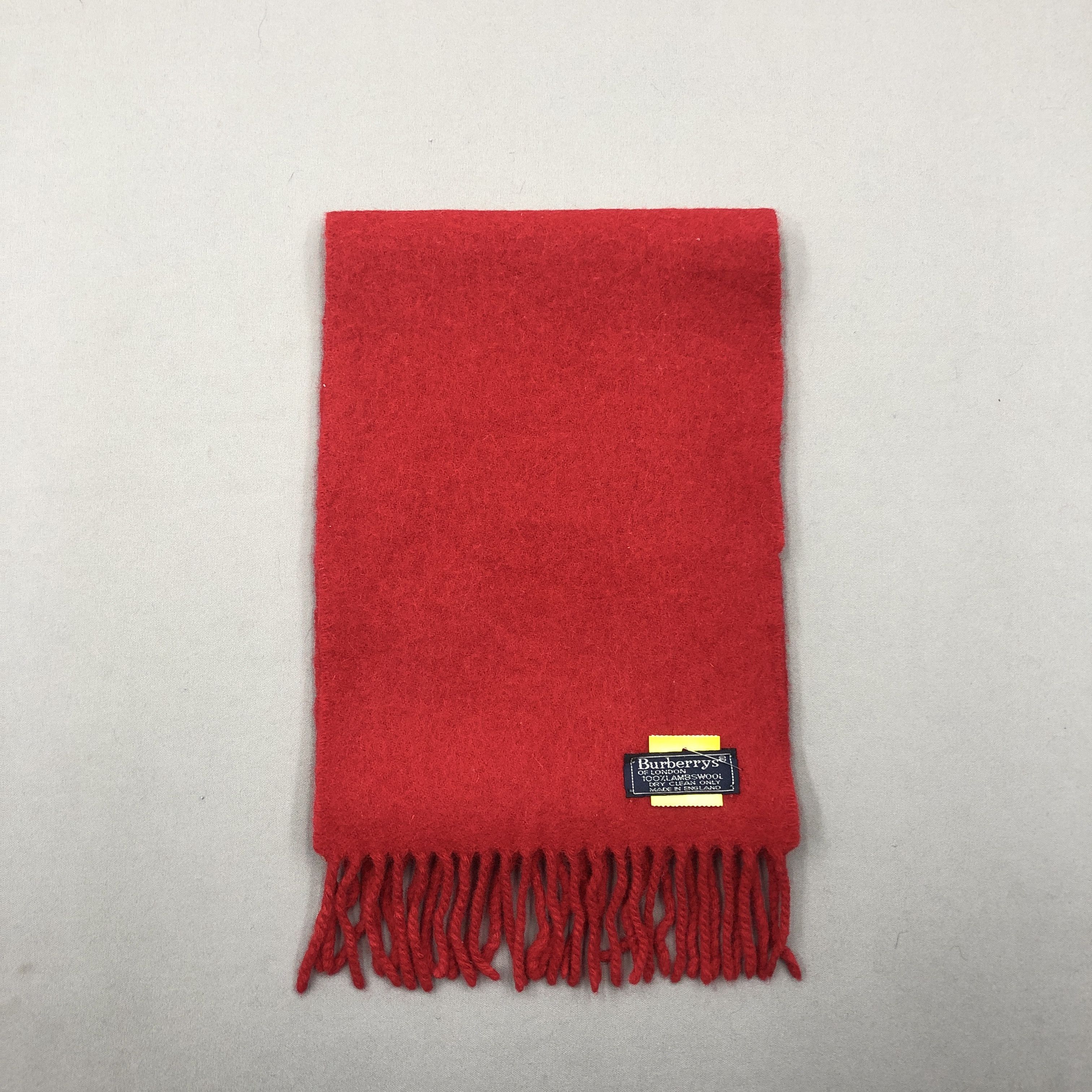 Burberry Vintage Burberry Scarf Burberry's Bear Wool Fringe Scarves Size ONE SIZE - 5 Thumbnail