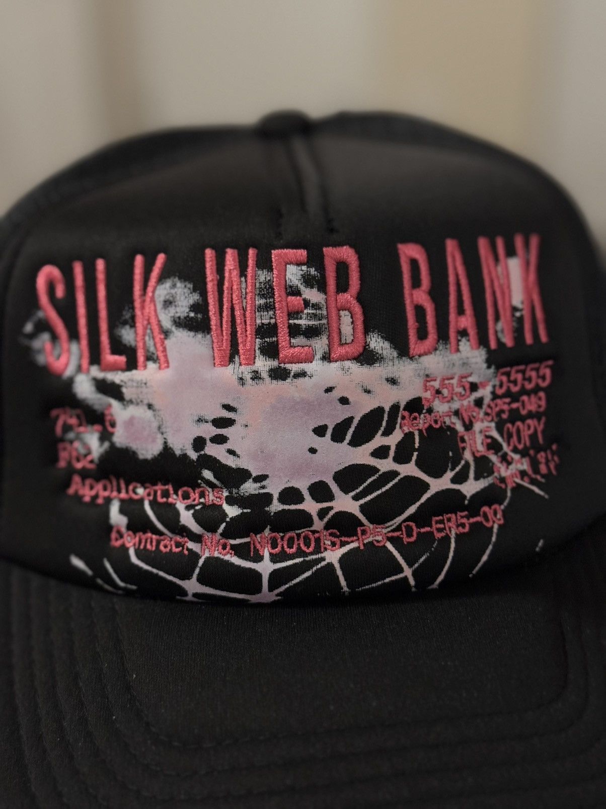 Sp5der Sp5der Worldwide “Silk Web” Black Pink SnapBack Hat Size ONE SIZE - 2 Thumbnail