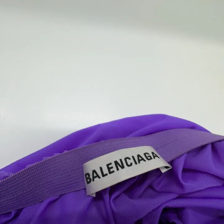 Balenciaga Balenciaga Balenciaga Purple Pleated Lace Skirt -2507 Size US 34 / EU 50 - 3 Thumbnail