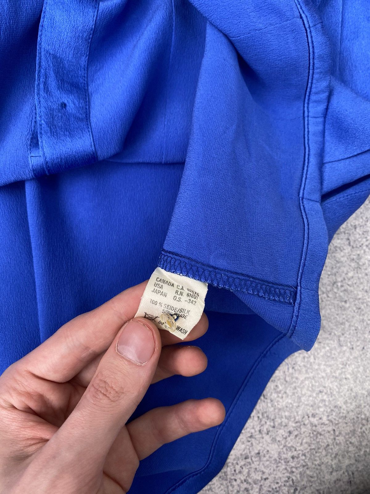 Designer × Escada × Vintage Vintage Escada Women’s Blue Designer Blouse Size XS / US 0-2 / IT 36-38 - 9 Thumbnail