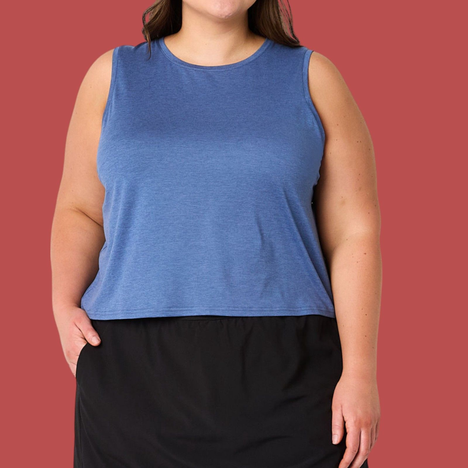 Other Xersion - Women's Everyday Crew Neck Sleeveless Tank Top - P Size XXL / US 16-18 / IT 52-54 - 3 Thumbnail
