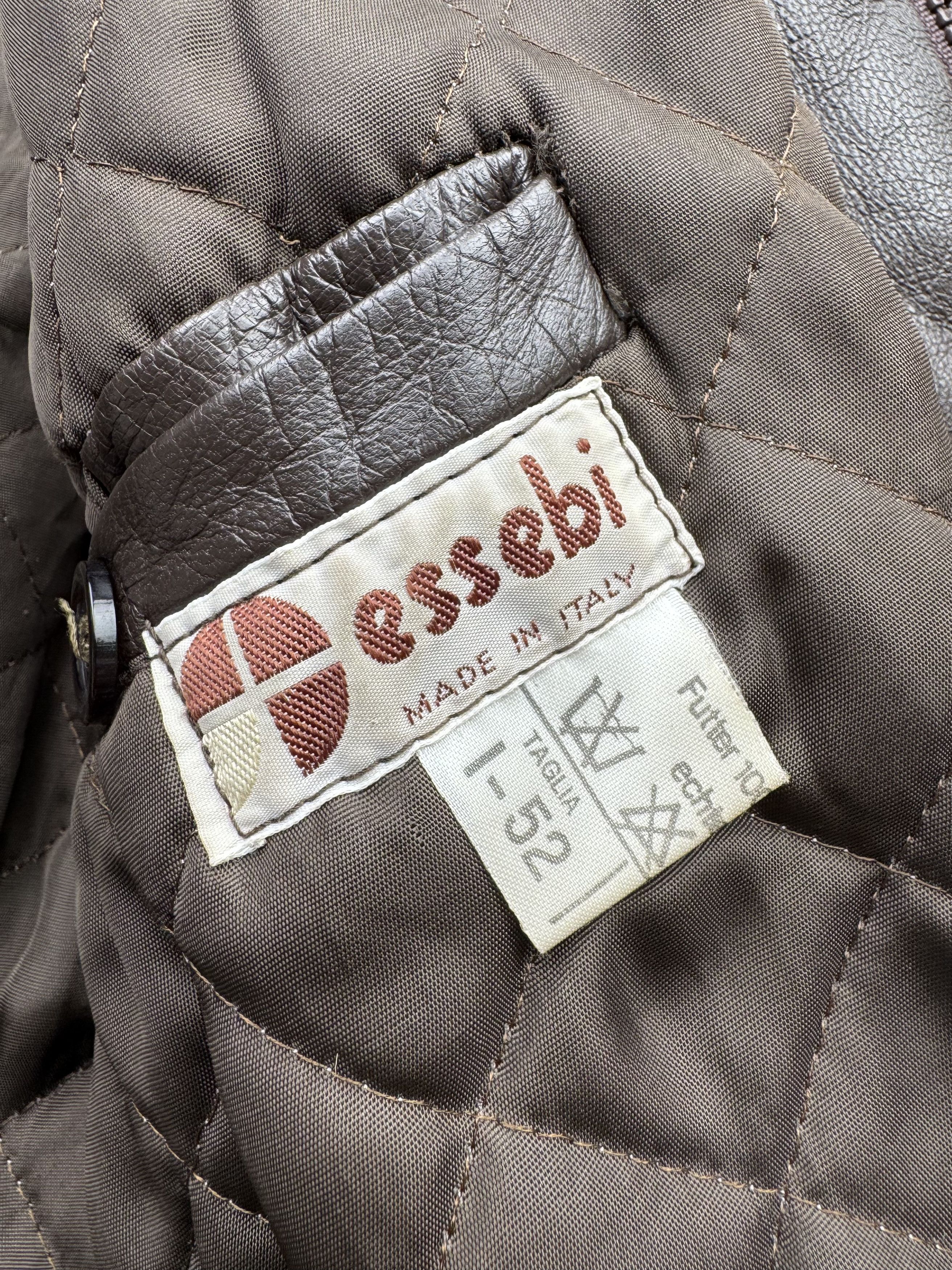 Vintage 90's Leather Jacket B95(V293)E2 Size US L / EU 52-54 / 3 - 5 Thumbnail