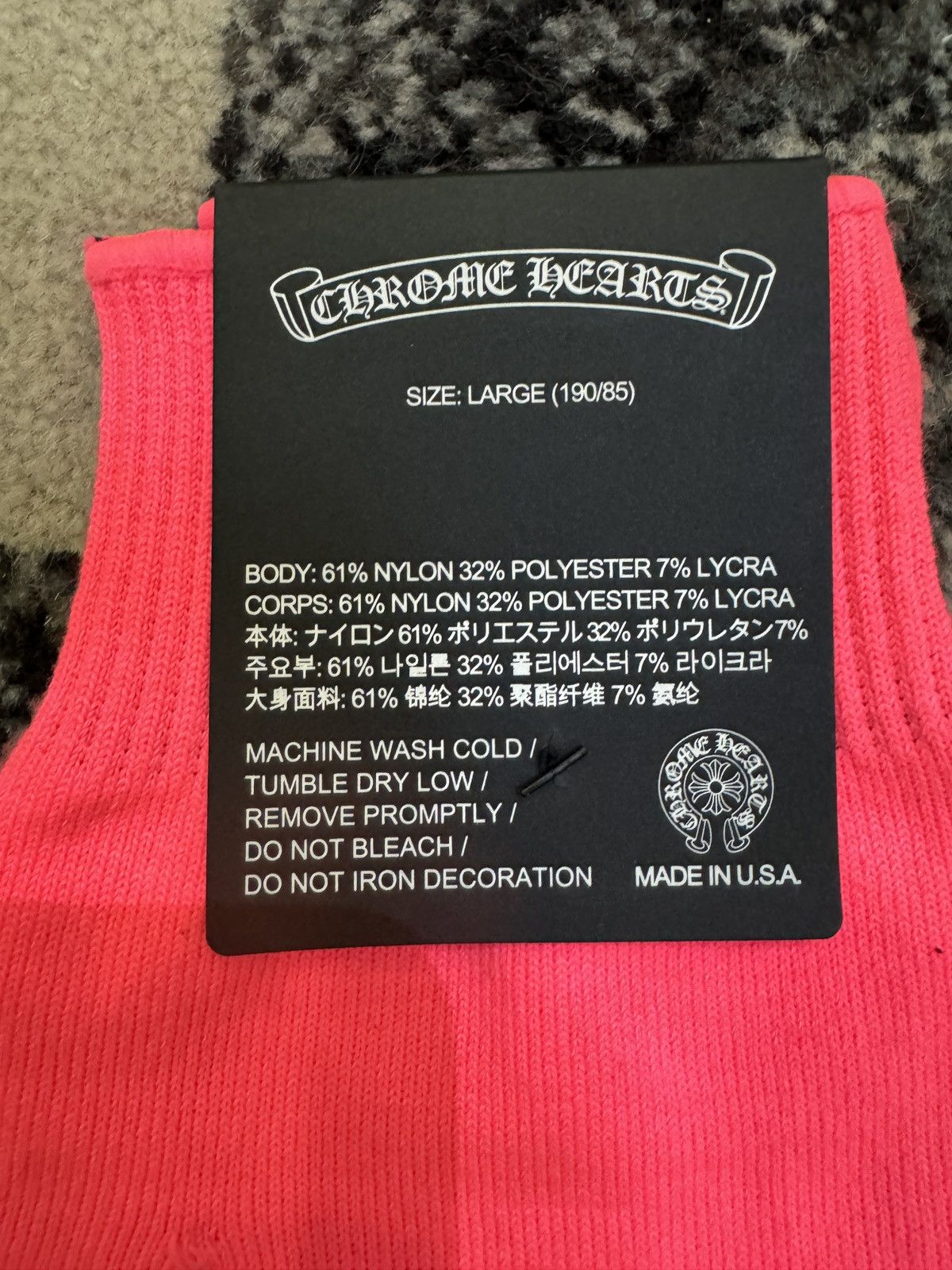 Chrome Hearts New Chrome Hearts Logo Print Work Gloves Size ONE SIZE - 5 Thumbnail