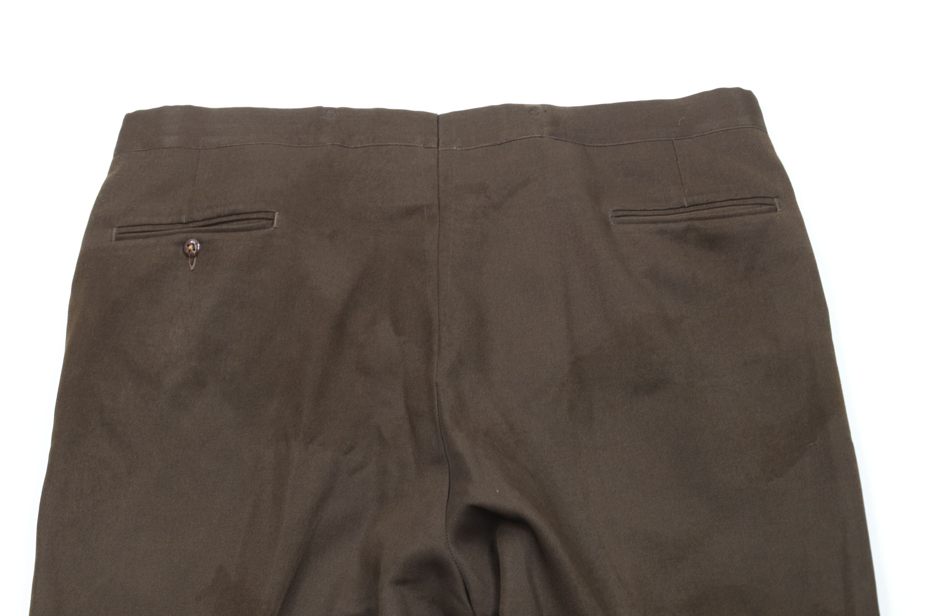 Vintage Vintage 70s Streetwear Knit Wide Leg Chino Pants Brown USA Size US 42 / EU 58 - 12 Thumbnail