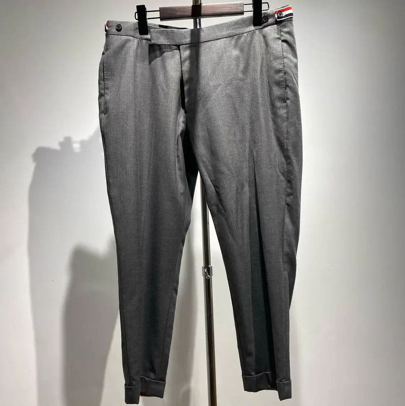 Thom Browne Thom Browne Gray Casual Pants for Men 0089 Size US 44 / EU 60 - 1 Thumbnail