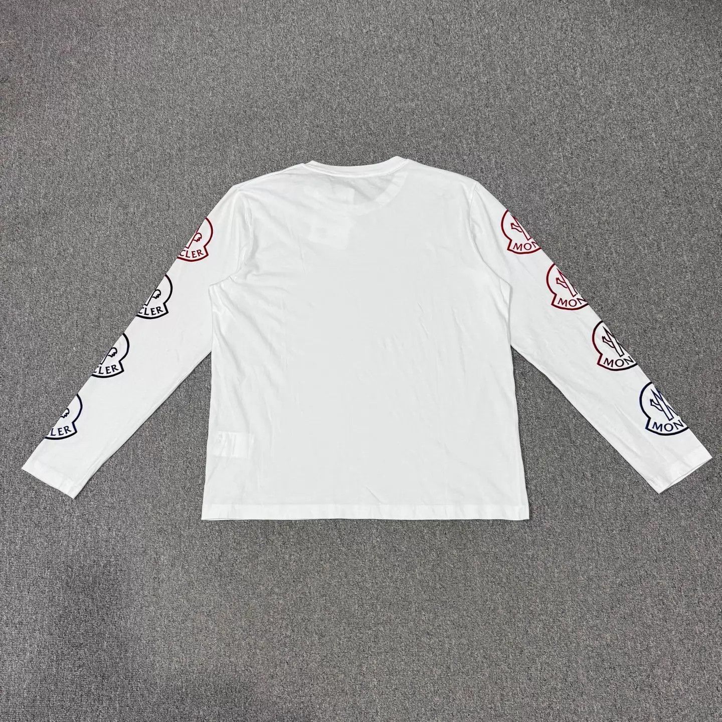 Moncler White Long Sleeve Shirt with Sleeve Logos Size US L / EU 52-54 / 3 - 1 Thumbnail