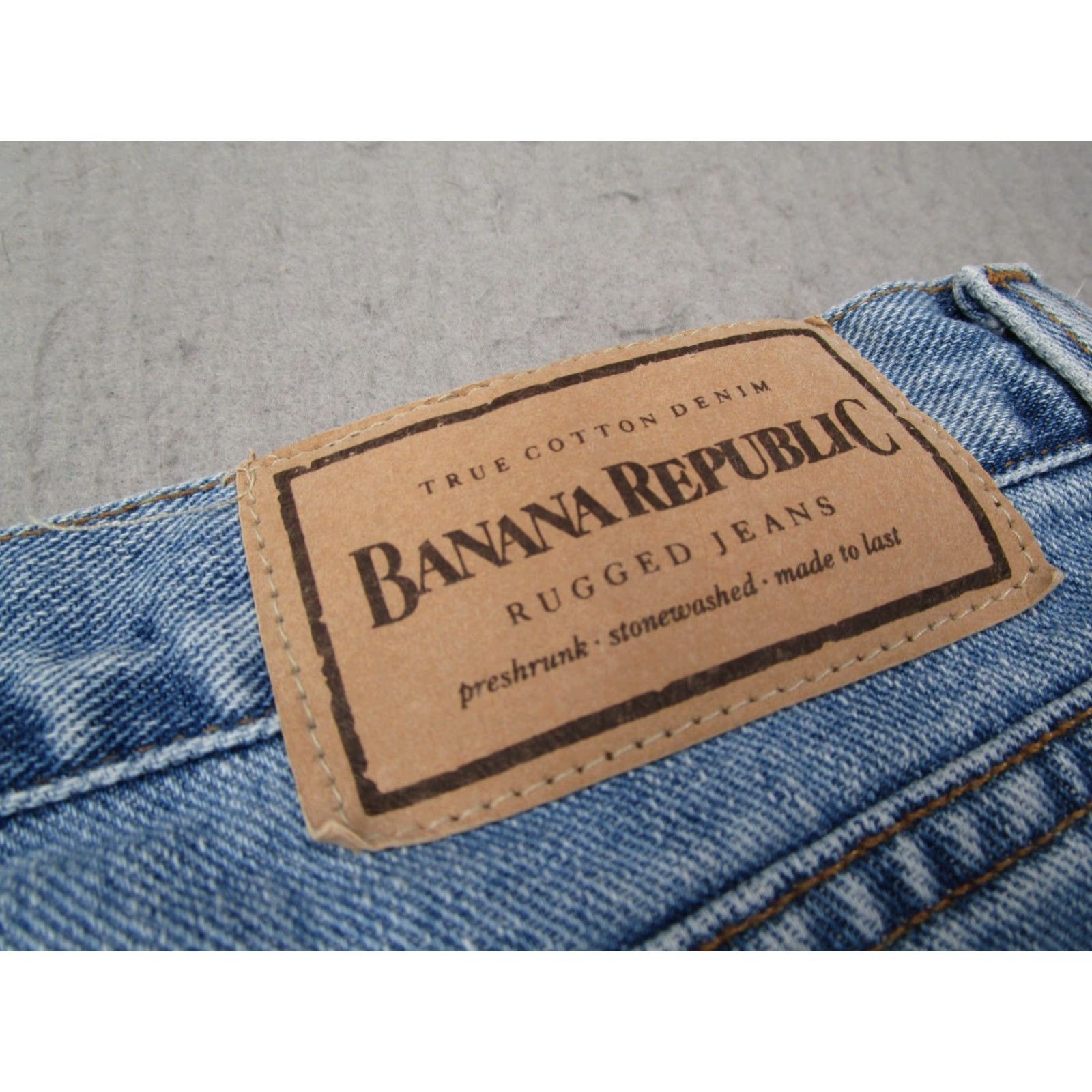 Banana Republic VINTAGE Banana Republic Jeans Mens 34 Blue Stonewash Button Fly High Rise Denim 90s City Hipster Punk Retro 34x32 Mens Size US 34 / EU 50 - 3 Thumbnail