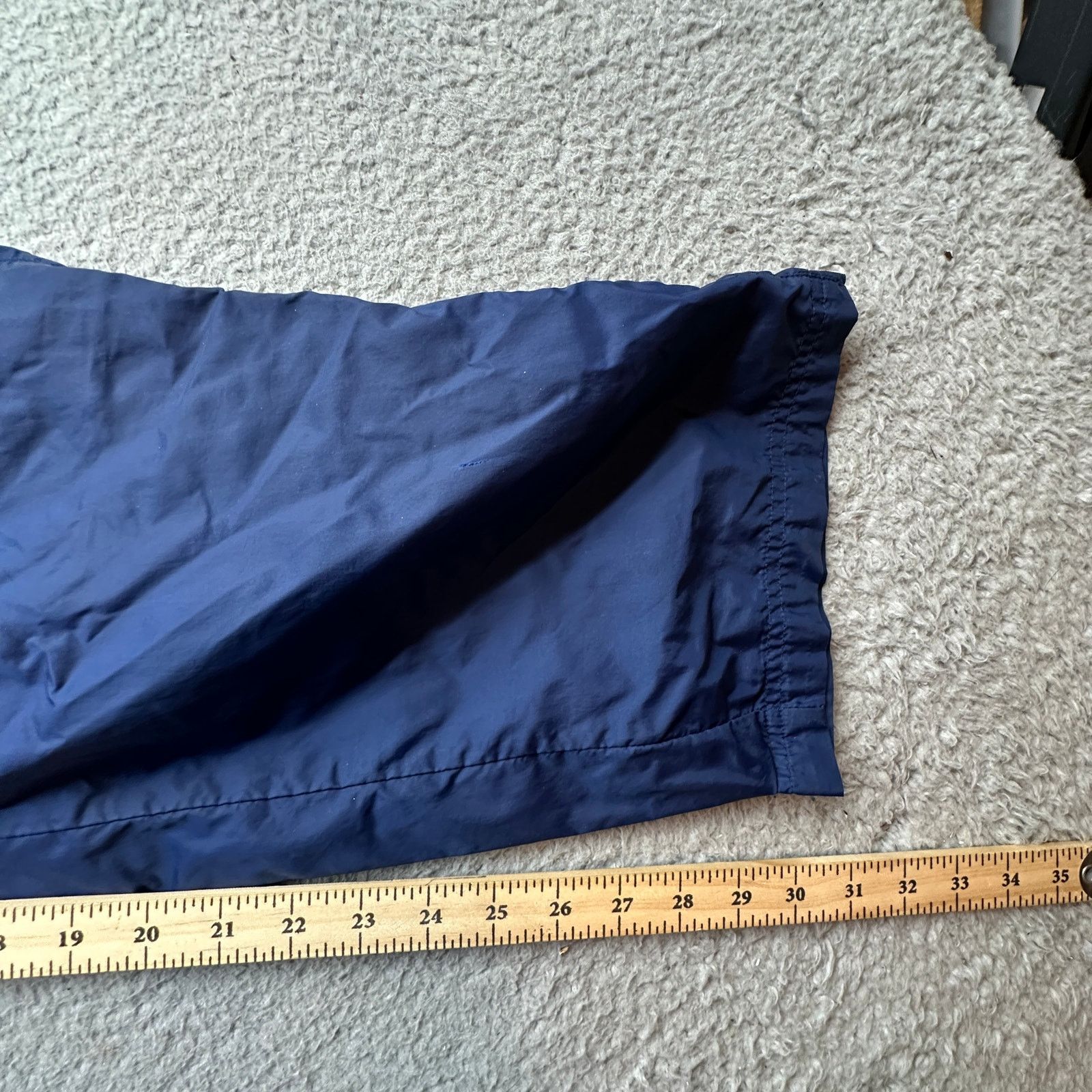 Adidas VTG 90s Adidas Lined Windbreaker Track Pants XL Navy Blue Size US 40 / EU 56 - 6 Thumbnail