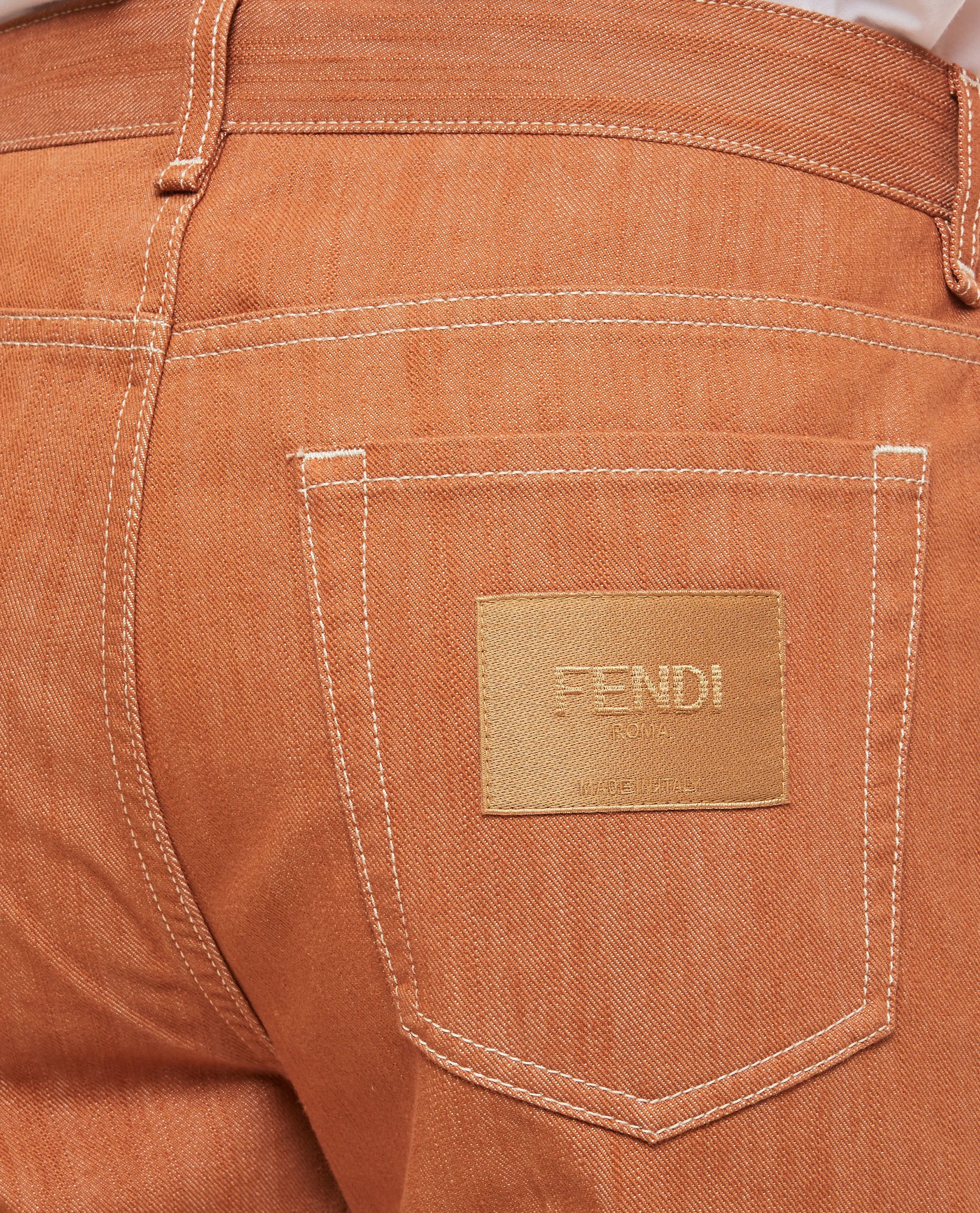 Fendi o1loc1c1024 Denim Jeans in Orange Size US 32 / EU 48 - 4 Thumbnail